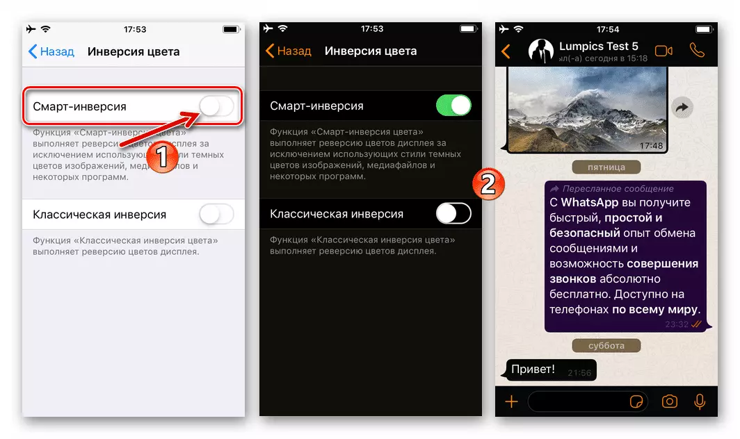WhatsApp для iPhone - активация интеллектуального реверса в iOS и эффект от его применения в мессенджере