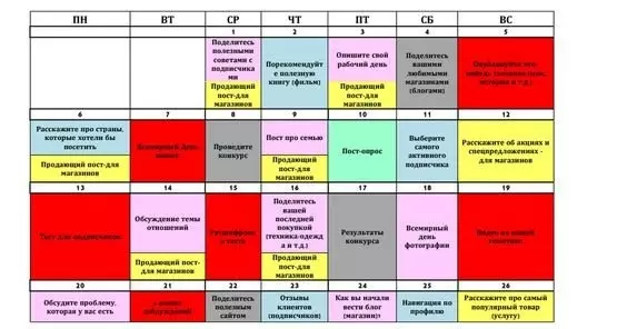 Как составить контент план для инстаграм