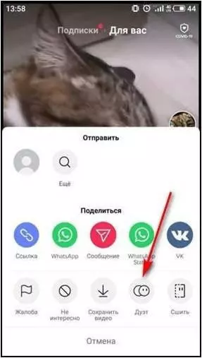 Как сделать дуэт в Тик Ток