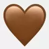 Что означает коричневое сердечко на Ватсап картнке