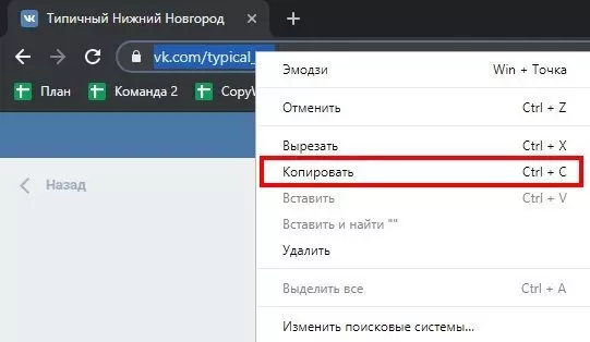 Скопируйте ссылку Вконтакте