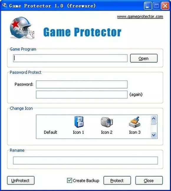 Приложение для защиты игр