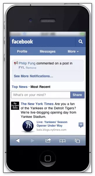 Мобильное приложение Facebook