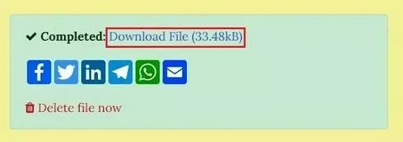 Сохраните файл на своем компьютере.